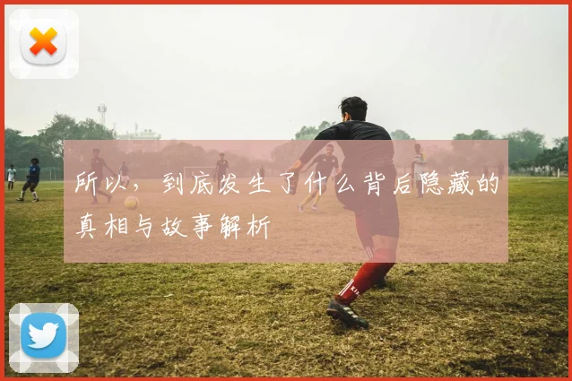 所以，到底发生了什么背后隐藏的真相与故事解析